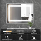 NEWBULIG 28X20 Inch LED Bathroom Wall Mirror - Image 4