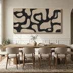 Oversized Framed Abstract Horizontal Wall Art - Image 4