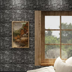 3D Wall Panels Peel and Stick in Black Grey, Faux Brick Wall Panels - Image 4