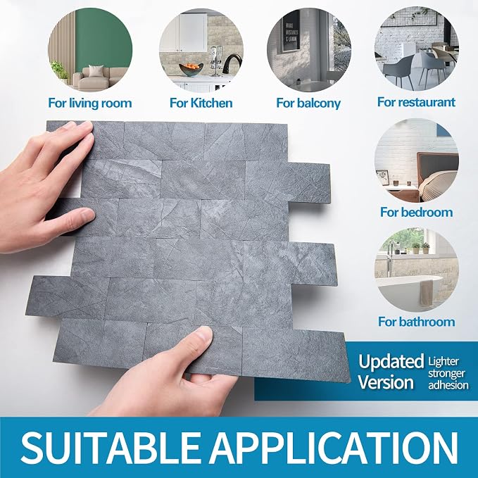 Art3d 10-Pack Peel and Stick Backsplash Tile - Image 4