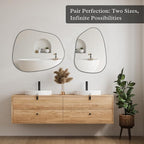 PERFNIQUE Irregular Wall Mirror Asymmetrical Mirror, Decorative Modern Wall - Image 6