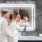 23.6x31.5 Inch LED Bathroom Mirror - Image 4