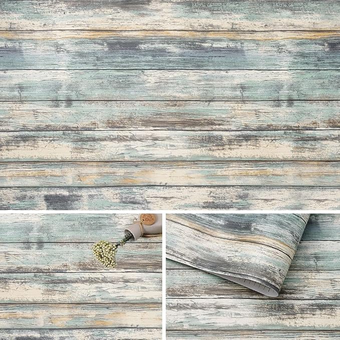 Arthome Rustic Wood Contact Paper Peel and Stick Self-Adhesive Wallpaper by ArthomeWALLDECOR