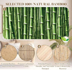 Juexica 4 Pcs Natural Bamboo Wall Panel - Image 4
