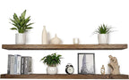 Floating Shelves 60 inch Long 8 "deep Set of 2, Heavy Duty Wood Wall Mounted - Image 6