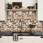 Commomy 3D Peel and Stick Brick Backsplash - Image 3