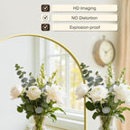 Vanity Bathroom Mirror for Wall, 32”x30” Arched Bathroom Mirror for Over Sink - Image 2