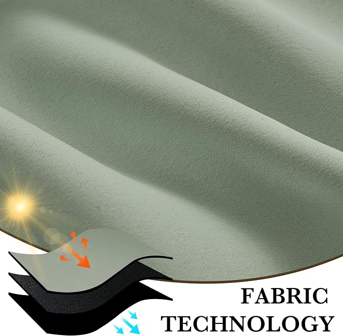 RYB HOME 100% Blackout Short Curtains - Image 7