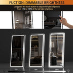 Hasipu Full Length Mirror with Lights, Full Body Dressing Standing, Hanging - Image 4