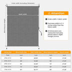HOMEDEMO Outdoor Roller Shades for Patio, Sun Roller Shade Cloth Roll Blinds - Image 5