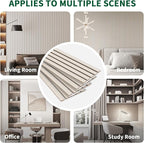 Wood Slat Acoustic Panels, 4 Pack 94" x 8" Wood Wall Panels, Soundproof Wood - Image 6