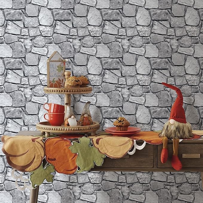 COMSTICKC 3D Faux Stone Wall Panel Peel and Stick Wall Tiles, Ultra-Light Thin - Image 2