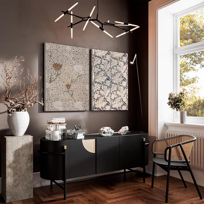Vintage Botanical Wall Art Prints Set of 2 Antique Sketch Wall Art Decor - Image 4