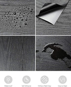 Abyssaly Black Wood Peel and Stick Paper 17.71 in X 1004 in Decorative - Image 8