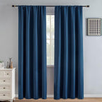 IGEMAEVE Blackout Curtains 84 Inch Length 2 Panels Set, Rod Pocket Energy by IGEMAEVE