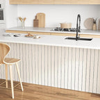 VEELIKE Wide White Oak Wood Slat Wall Panels Peel and Stick 3D Wood Panel - Image 7