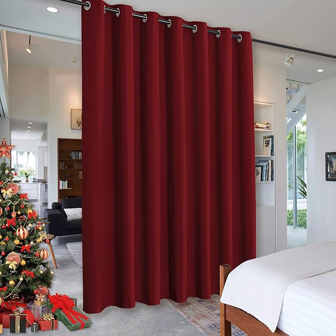 RYB HOME Blackout Room Divider Curtain, Soundproof Privacy Screen Curtains by RYBHOME