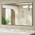 LOAAO Black Bathroom Mirror 60"X40" - Image 3