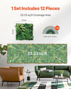 VEVOR Artificial Grass Wall Panels, 3D Combination Greenery Boxwood Panel - Image 6