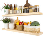 BGMG Wood Floating Shelves 36 inch, Wide Rustic Wooden Wall Shelves by BGMG