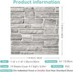 Commomy Peel and Stick Stone Wall Panels - Image 6