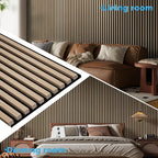 Art3d 2-Pack 108" x 12" Acoustic Wood Panels - Image 3
