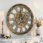 ImprovingLife The Gears Clock The Original Real Moving Gear Wall Clock Vintage - Image 2