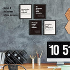 DSHFG Motivational Office Pictures Wall Decor Prints Set of 4, 8x10 Unframed - Image 5