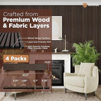 Avana Acoustic Wood Wall Panels – 93.2x11.25 Inch Panels – Fits 94x12 Layout – - Image 4