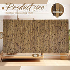 Juexica 1 Pcs Natural Bamboo Wall Panel - Image 2