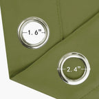LEMOMO Blackout Curtains 66 x 84 inch/Olive Green Curtains Set of 2 - Image 6