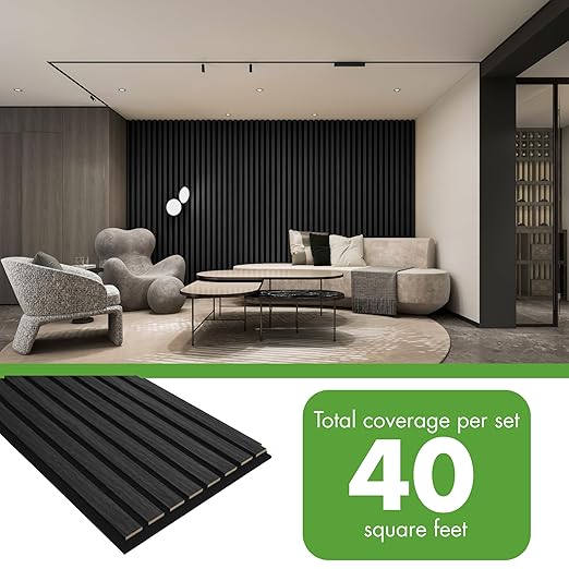 Art3d 20-Pack 12" x 24" Soundproof Wood Slat Panels, 40 sq.ft Acoustic Wall - Image 4