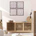 Tatuo 4 Pcs Wood Art Wall Decor Farmhouse Decorative Wood Panels Modern Wall - Image 6