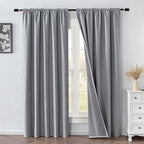 IGEMAEVE 100% Blackout Curtains 108 Inches Long - Image 2