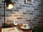 Guvana 17.3"×118" Brick Peel and Stick Wallpaper Brick Wallpaper Grey Brown 3D - Image 2
