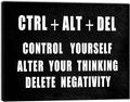 Pyradecor Motivational CTRL+ALT+DEL Classroom Positive Quotes Inspirational by Pyradecor