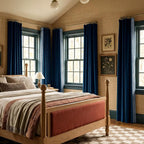 NICETOWN Rod Pocket Embroidered Trim Velvet Curtains, 2 Panels, Elegant Window - Image 4
