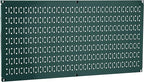 Wall Control Pegboard 16in x 32in Horizontal Green Metal Pegboard Tool Board by Wall+Control