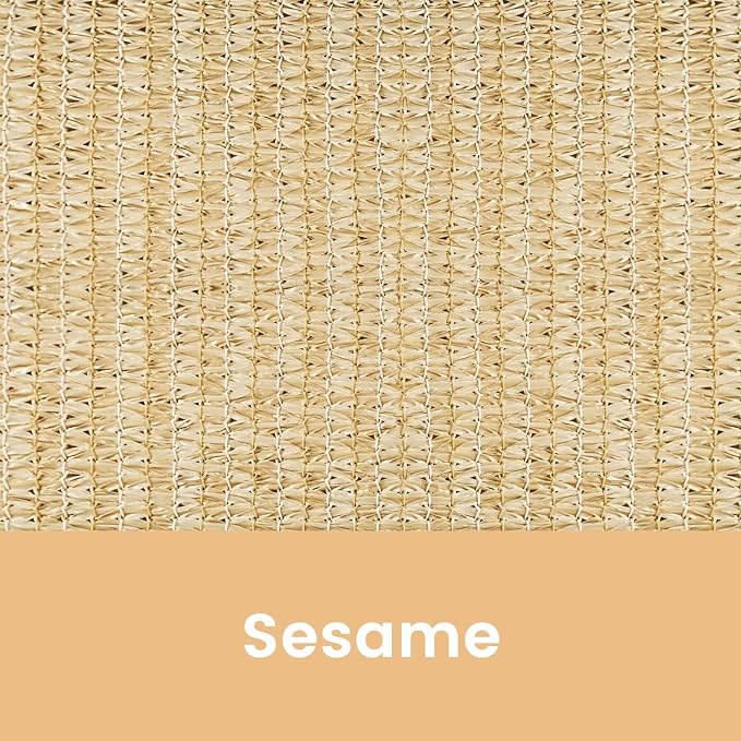 6'W x 8'H Sesame Patio Shades Roll up Outdoor Roller Shade Crank Wand Blind - Image 9