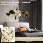 Metal Wall Clock Decorative 3D Metal Wall Art Clock - Image 4