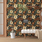 Vintage Boho Wallpaper Peel and Stick, Retro Flower Botanical Wall Paper Self - Image 4