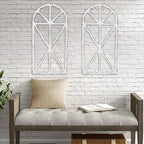 SwallowLiving Set of 2 Large Farmhouse Window Frame Wall Decor, 16x32 Inch - Image 7