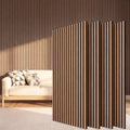 TONOR Wood Slatwall Panels, 4 Pack 47.2" x 23.6"/ 120 x60cm Acoustic Wall Panels by TONOR