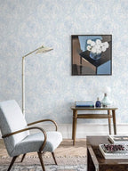 Ismoon Floral Peel and Stick Wallpaper Blue Contact Paper Boho Watercolor - Image 6