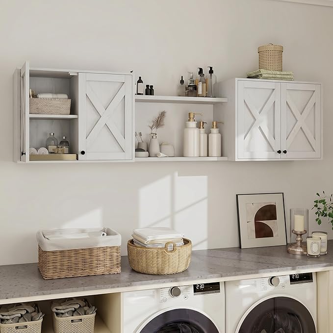 YOURLITE Laundry Cabinet, Medicine Cabinet, Bathroom Kitchen Storage Wall - Image 5