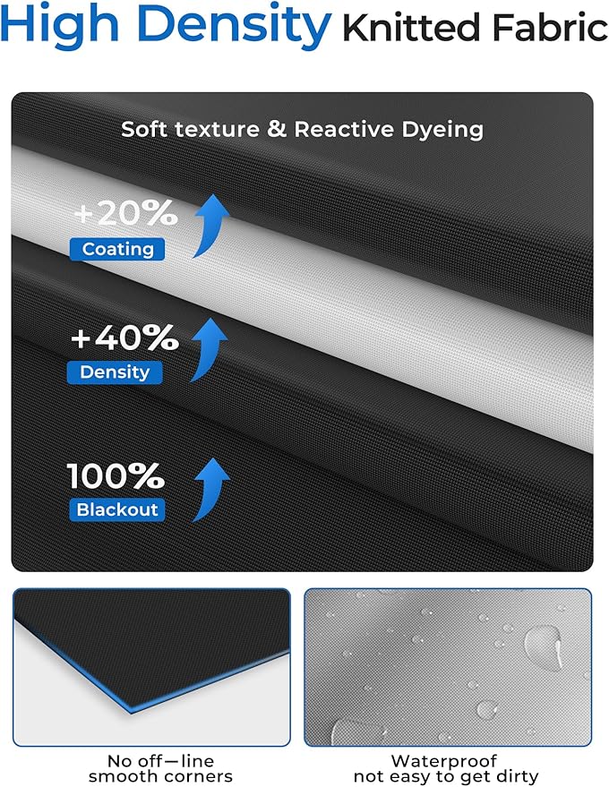 Sumobaby Blackout Curtains for Bedroom Portable 39"x48", No Drill Blackout - Image 7