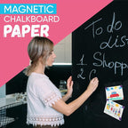 Magnetic Chalkboard Wallpaper Peel and Stick 40" x 18", Self-Adhesive - Image 5