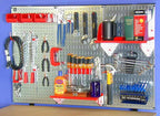 Wall Control Pegboard 32in x 16in Galvanized Metal Pegboard Tool Board Panel - Image 8