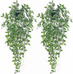 Artificial Hanging Plants Fake Small Potted Plants Faux Mandala Vines Plastic by Season2Season