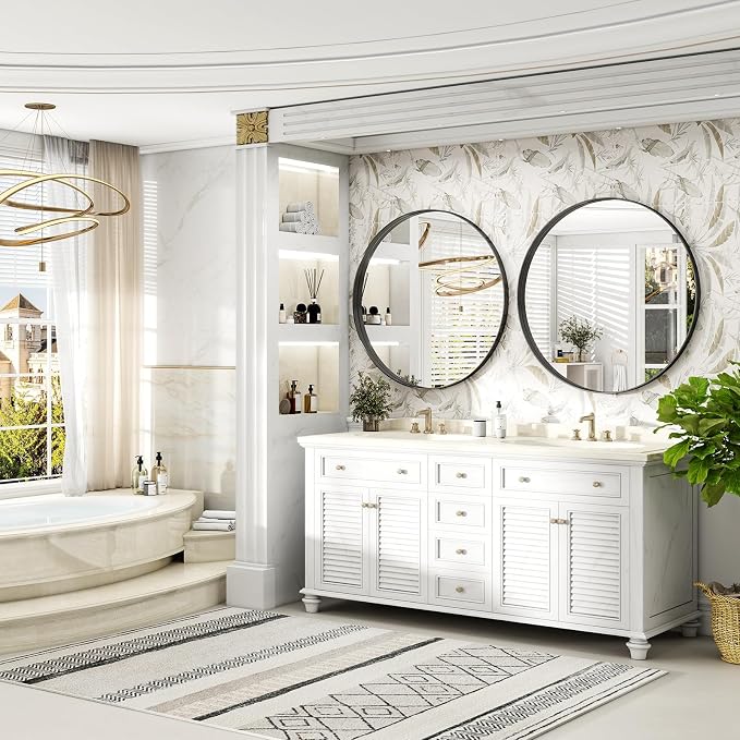 48 Inch Round Bathroom Mirror - Image 3